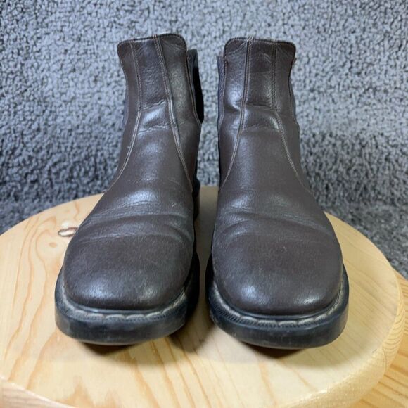 Solovair Dealer Chelsea Boots Mens Sz 9 Brown Vegetarian Leather Made in England